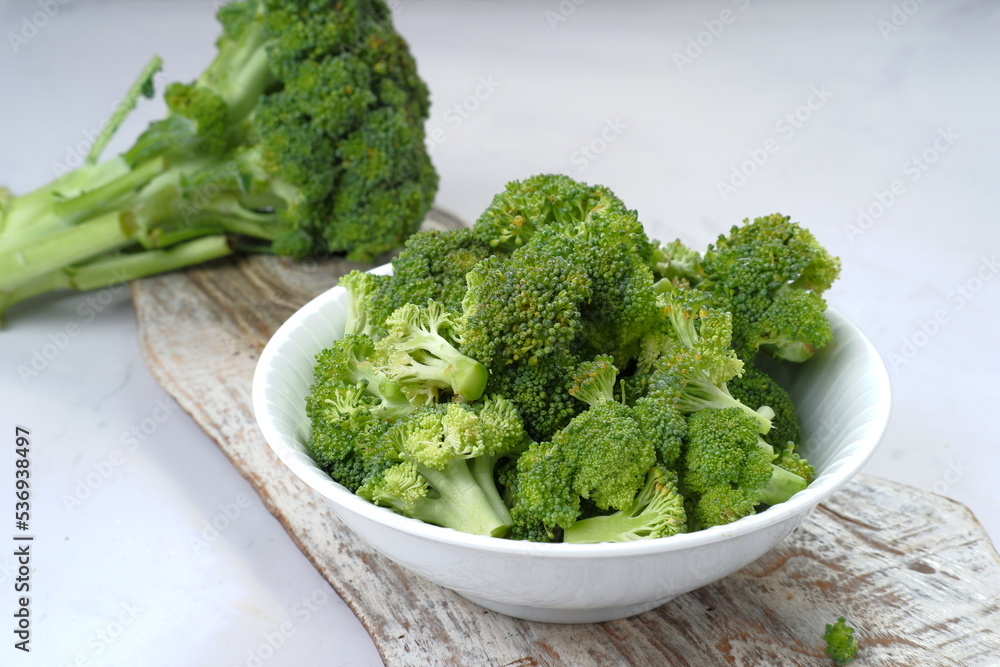 Healthy Green fresh Raw Broccoli Florets Healthy Green fresh Raw Broccoli Florets