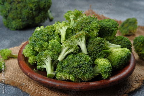 Healthy Green fresh Raw Broccoli Florets