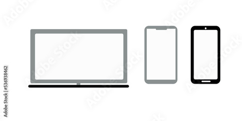 phone with tablet pc isolated