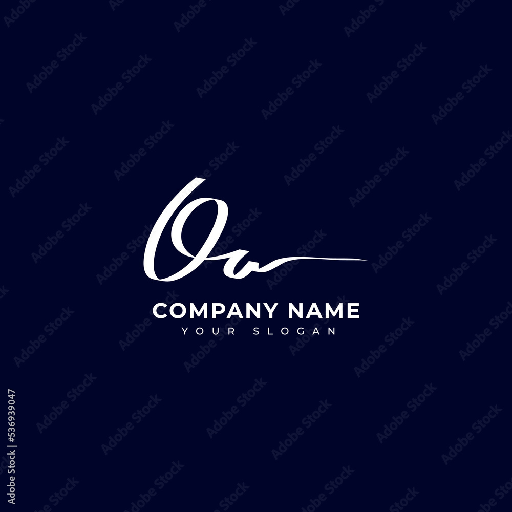 Oa Initial signature logo vector design Oa Initial signature logo vector design