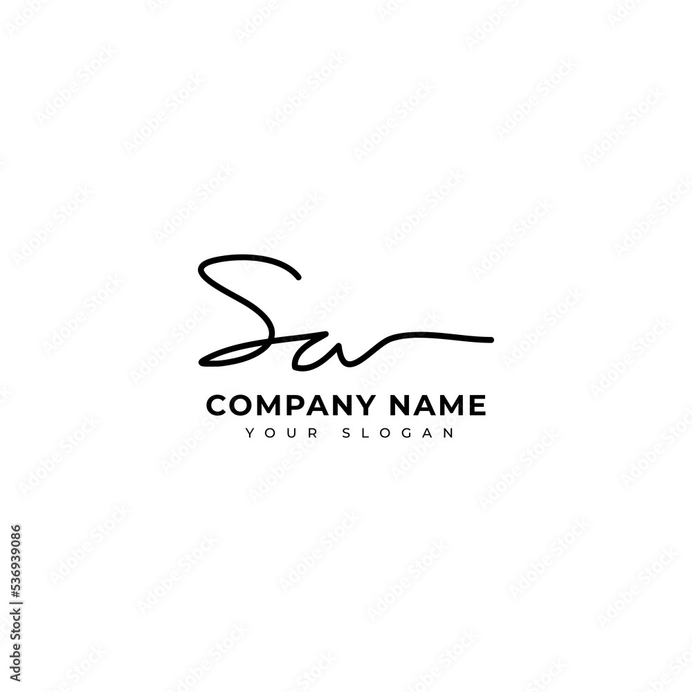 Sa Initial signature logo vector design Sa Initial signature logo vector design