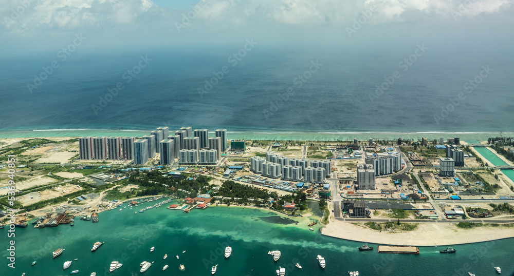 Hulhumal Maldives October 2022 Aerial View Of The New Developed And Hulhumal Maldives October 2022 Aerial View Of The New Developed And