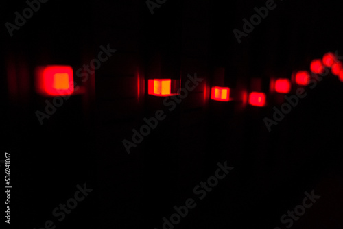 Sound equilizing, led light display, music, stereo, abstract.