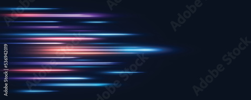 Modern abstract speed line background. Dynamic motion speed of light. Technology velocity movement pattern for banner or poster design. Vector EPS10.