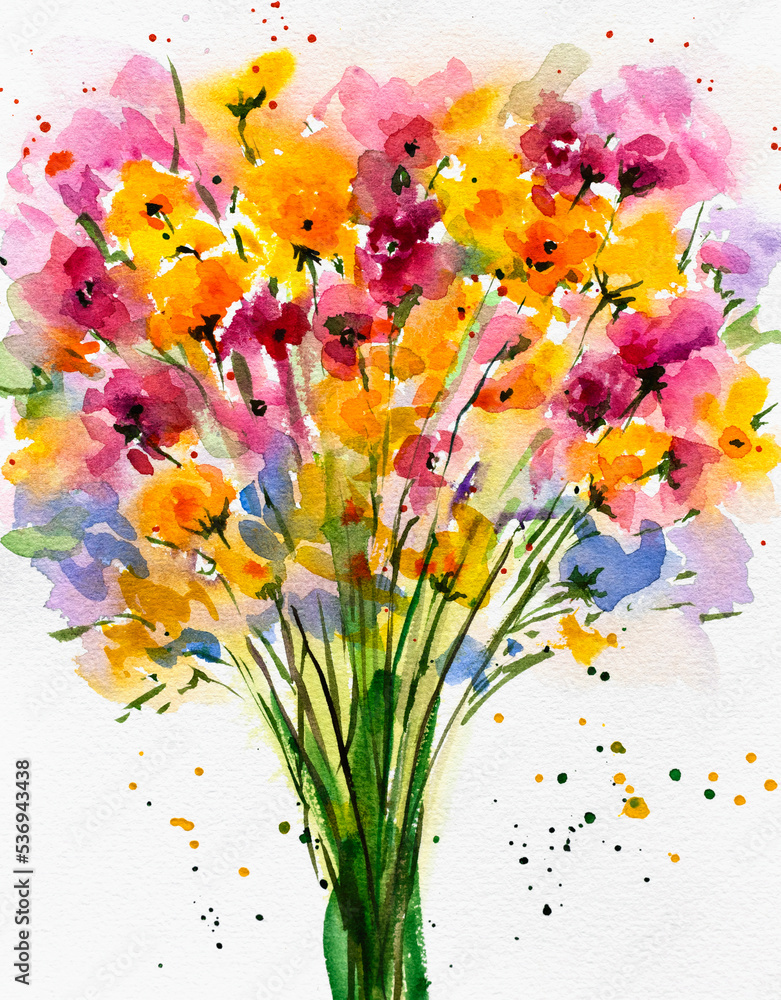 Draw Watercolor Flowers | Best Flower Site