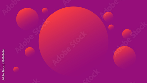 Abstract bubble background. Smooth gradient backdrop