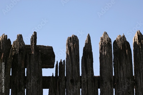 Old gray fence.