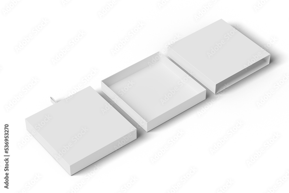 Square box mockup for luxury product presentation 3D rendering with transparent background Square box mockup for luxury product presentation 3D rendering with transparent background