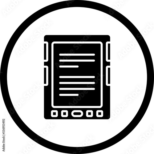 E-Book Reader Icon Style