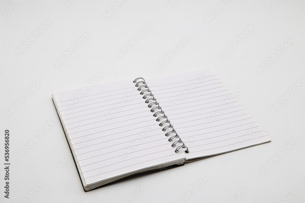 Empty note book. Empty note book.