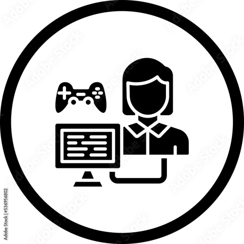 Game Modder Female Icon Style