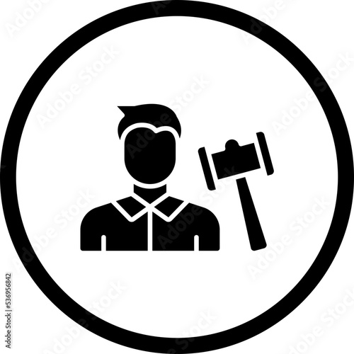 Auctioneer Male Icon Style