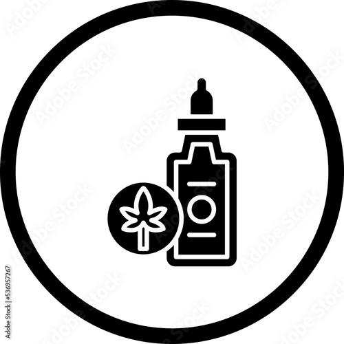 Cbd Oil Icon Style