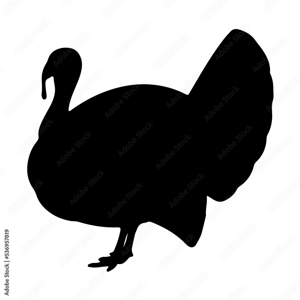 Turkey Icon Silhouette Turkey Icon Silhouette
