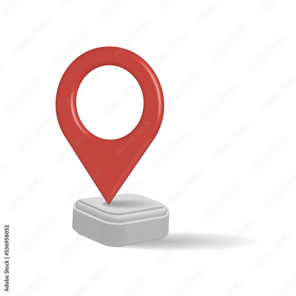 3d icons, map pointer. Location marker. Vector illustration. 3d icons, map pointer. Location marker. Vector illustration.