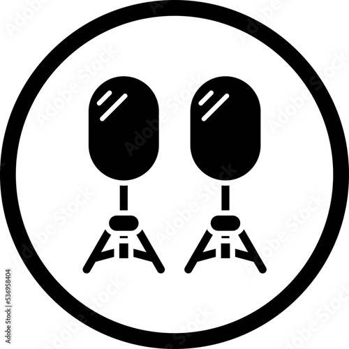 Camera Reflector Icon Style
