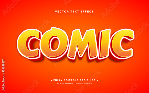 Vector Editable Text Effect in Comic Style