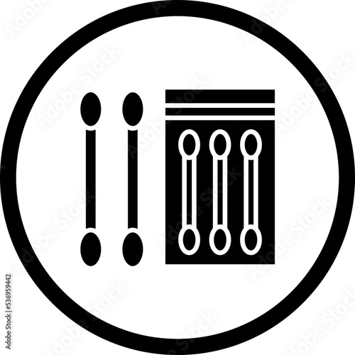 Cotton Swabs Icon Style