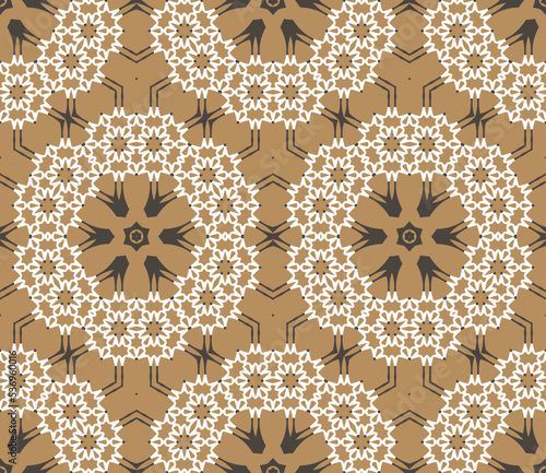 Abstract geometric pattern. A seamless background, vintage texture.	