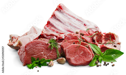 Fotografía Fresh Raw Meat on desk