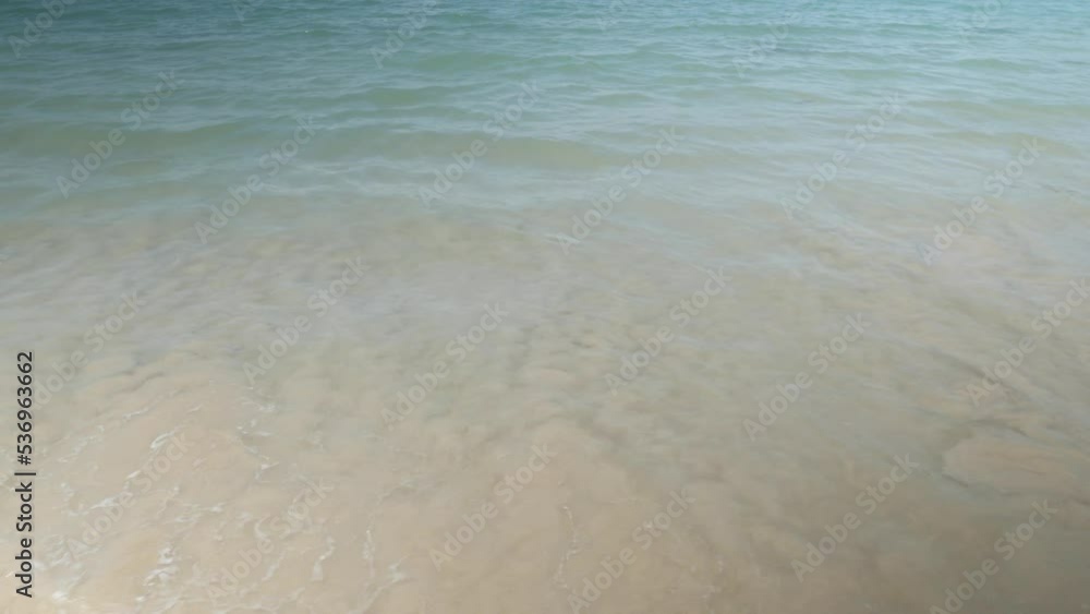 turquoise sea water waves hit the white sand smooth beach natural landscape sea for holiday vacation summer background turquoise sea water waves hit the white sand smooth beach natural landscape sea for holiday vacation summer background