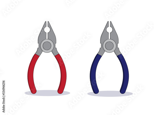 Art illustration symbol icon object work tools design handy worker logo of pliers
