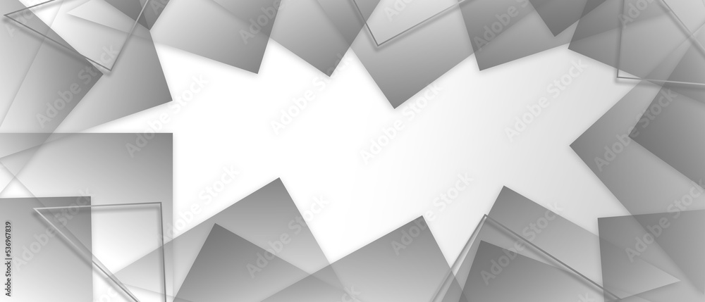 Fototapeta premium Modern minimal geometric grey background abstract design