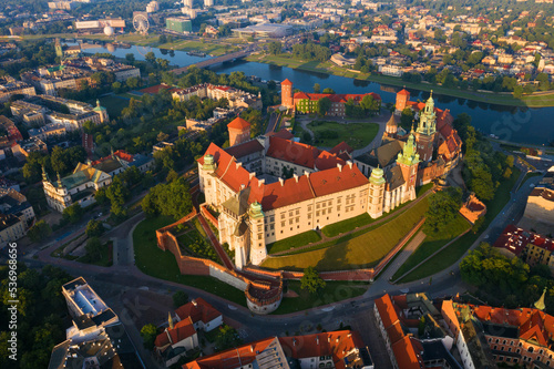 Kraków wschód słońca, Wawel, światło wiosna lato, Wzgórze Wawelskie