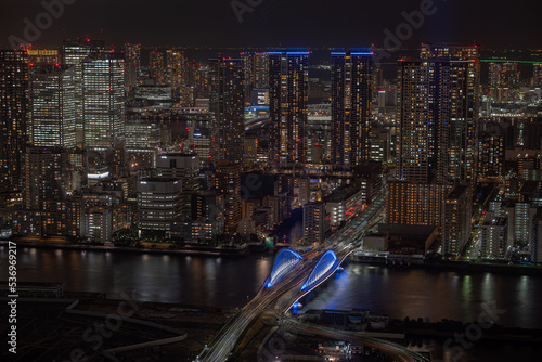 Photography Tokyo by the night, City lights of Tokyo, Japan
