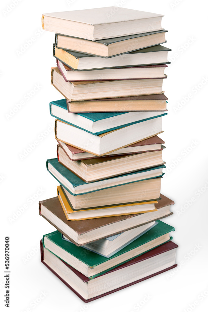 Books collection isolated on white background. Books collection isolated on white background.