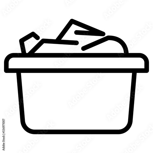 clothes basket icon