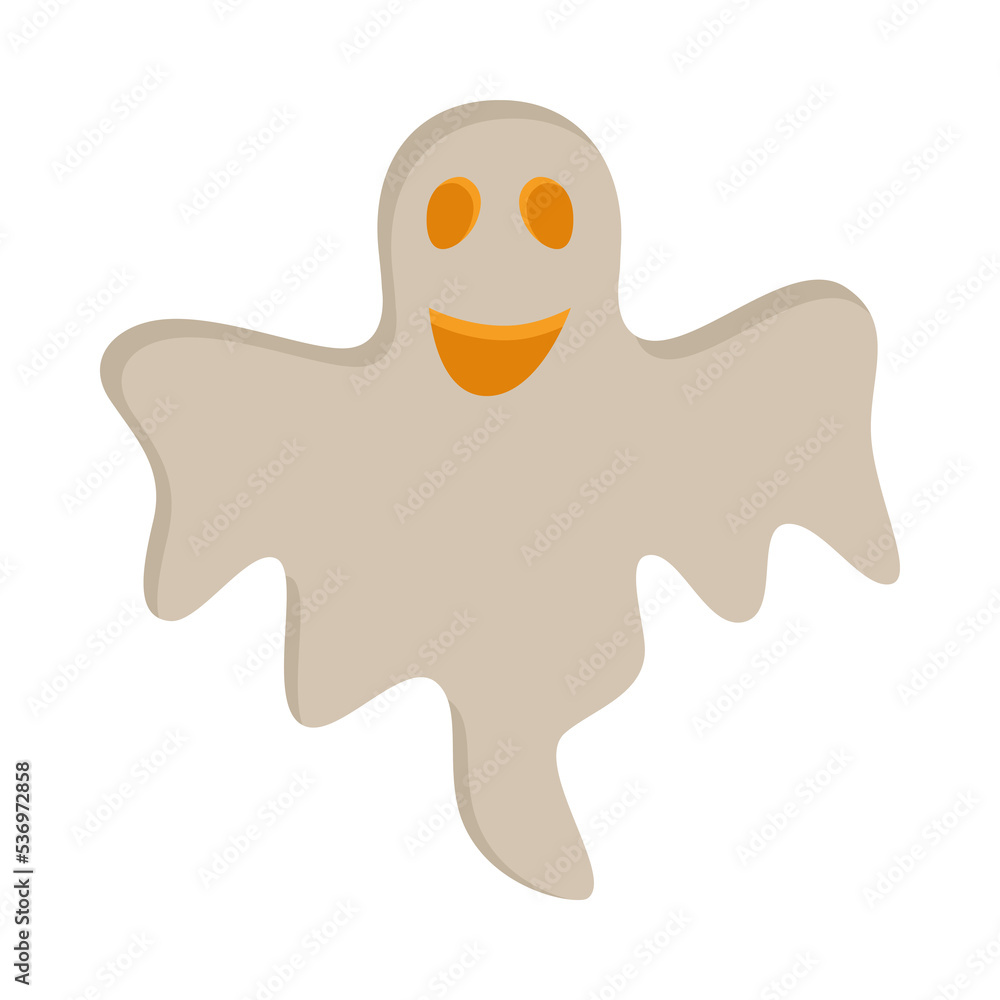 Ghost icon. Flat design. Scary ghost. Cute halloween ghost. Ghost icon. Flat design. Scary ghost. Cute halloween ghost.