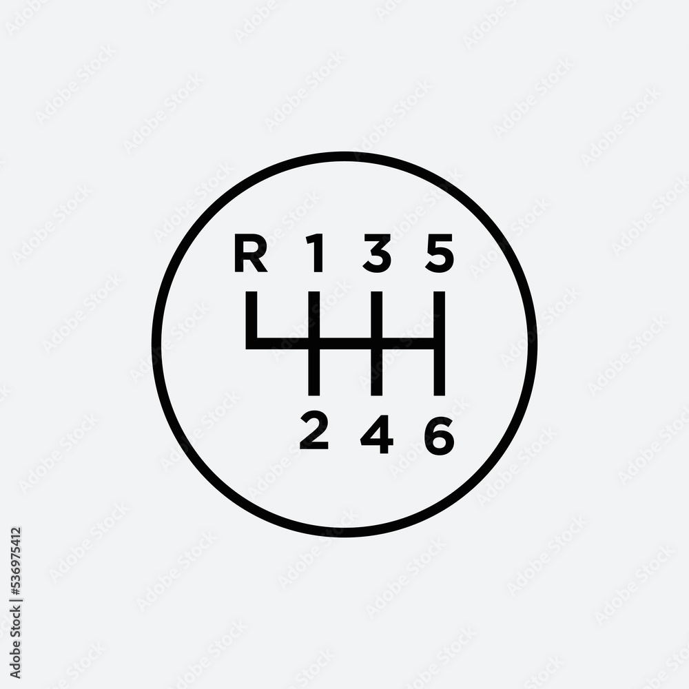 Obraz premium Car gear icon vector logo design template