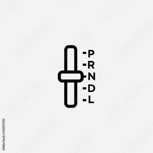 Car gear icon vector logo design template