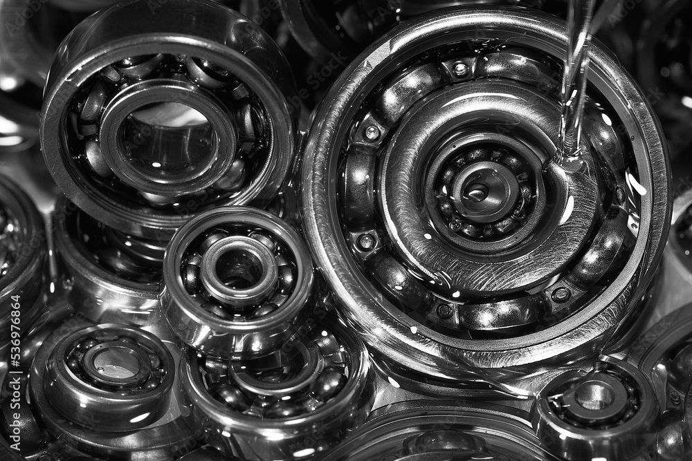 Ball bearing. Motor oil. Lubricating oil. Ball bearing. Motor oil. Lubricating oil.