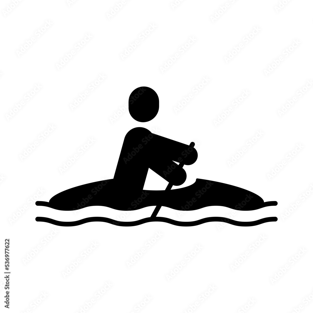 Canoe icon design template vector illustration Canoe icon design template vector illustration