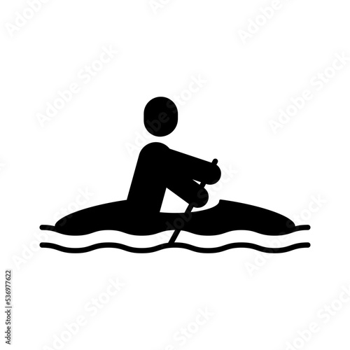 Canoe icon design template vector illustration