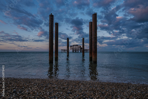 West Pier Brighton at sunrise
