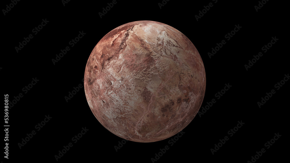 dwarf planet makemake 3d illustration dwarf planet makemake 3d illustration