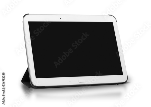 Digital tablet isolated on white photo