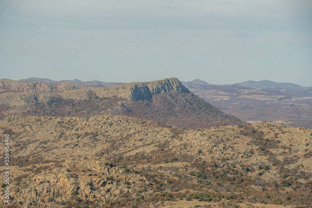 Wichita Mountains Wildlife Refuge in the fall, autumn, view from Mount Scott Wichita Mountains Wildlife Refuge in the fall, autumn, view from Mount Scott