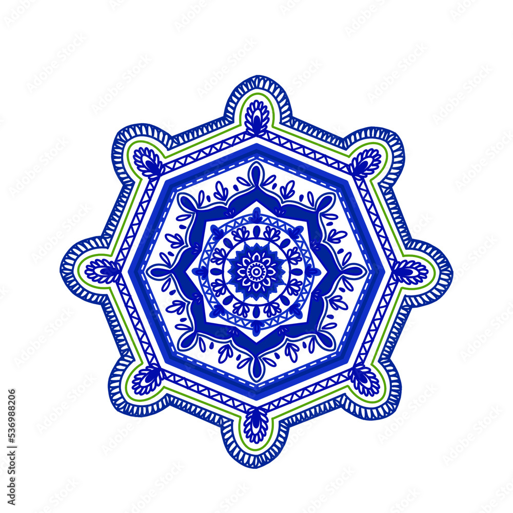snowflake geometric ornament illustration 2
