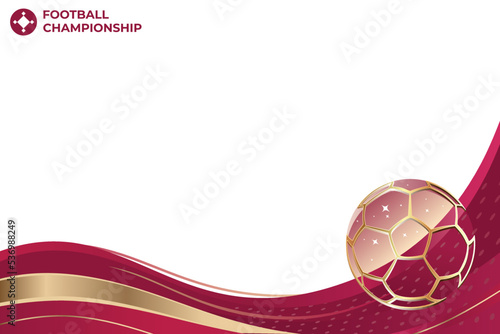 Football World Cup 2022 Background Vector