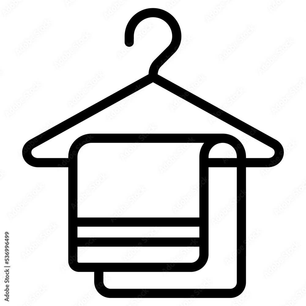 hangers and towels icon hangers and towels icon