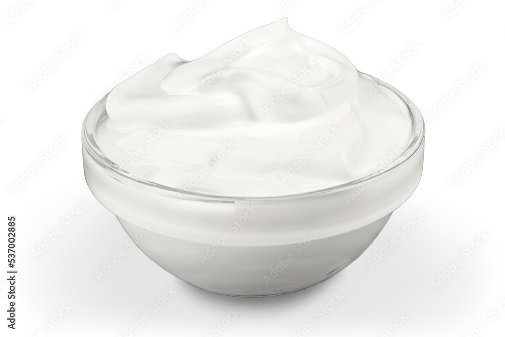 Ταπετσαρία close up of a white beauty cream or yogurt on white background with clipping pat