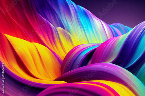 Creativity and imagination. Explosion of colorful paint and powder. Freeze motion of color powder exploding. 3D illustration