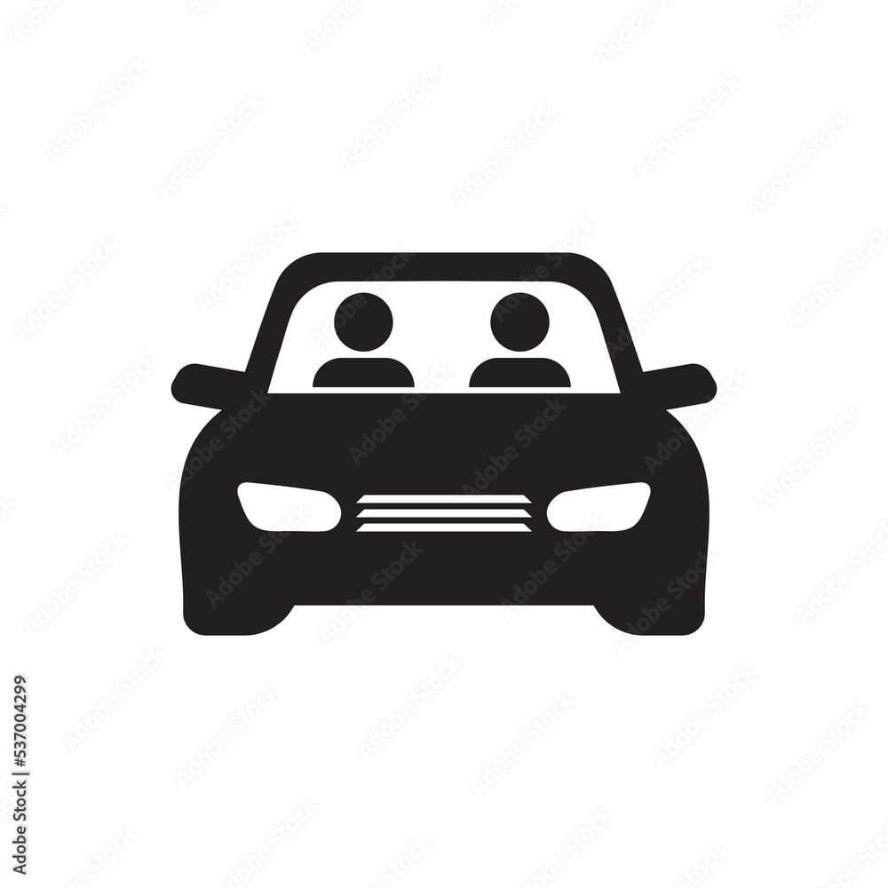 Carpool icon. Car sharing. Road trip. Carpool icon. Car sharing. Road trip.