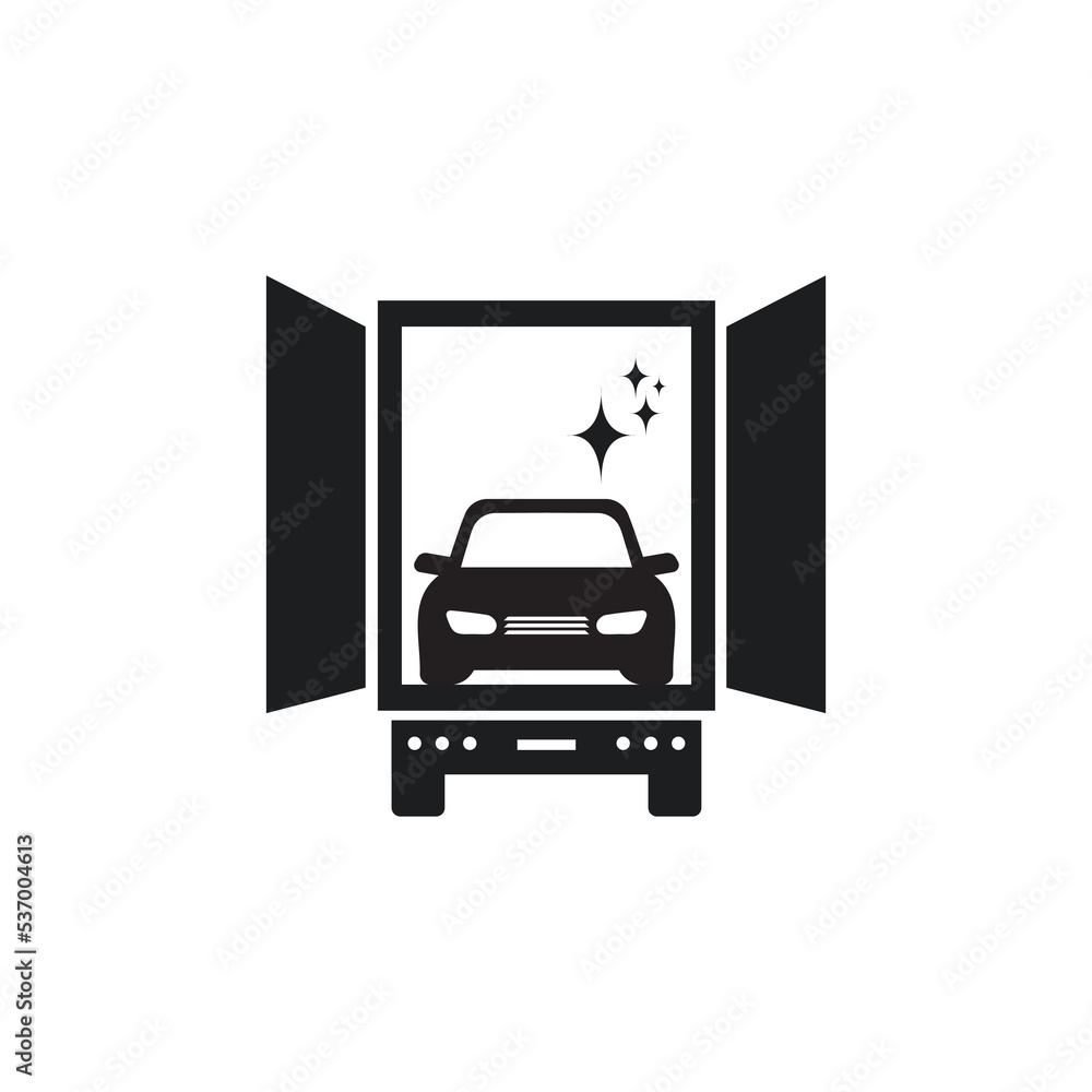 New car icon. Car delivery icon. New car icon. Car delivery icon.
