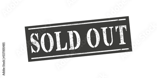 sold out stamp. sold out square grunge sign. sold out
