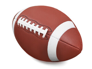 American football ball isolated on white background